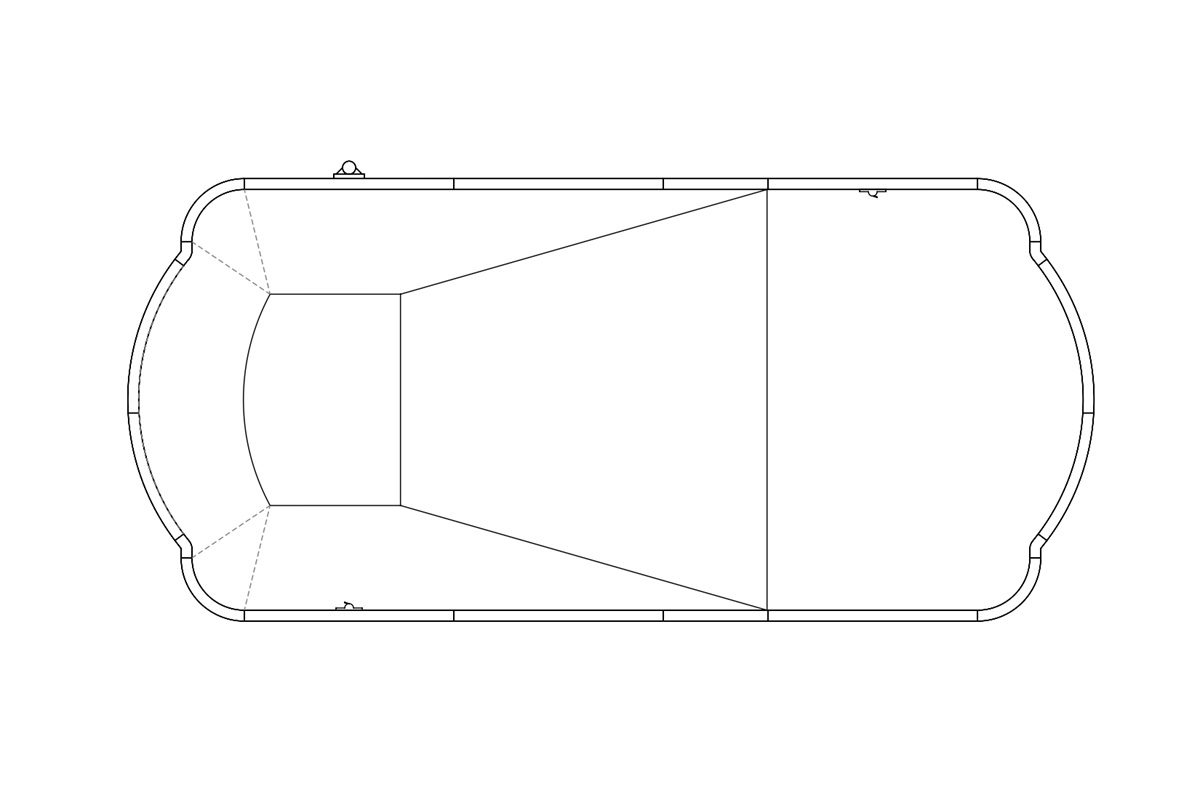 ROMAN pool shape drawing